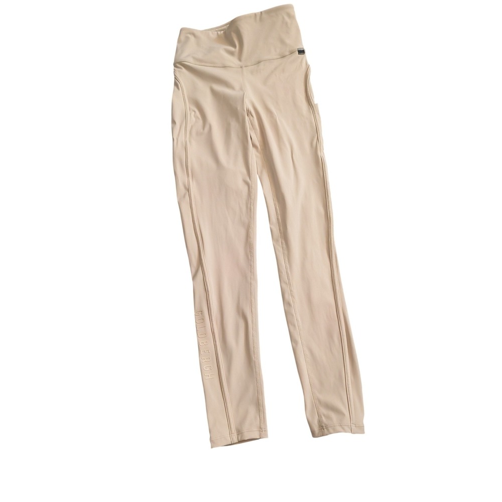 Goldbergh Claudine Tight Champagne Beige High Waist Sports Leggings NEW Ski Sz S - Picture 4 of 15